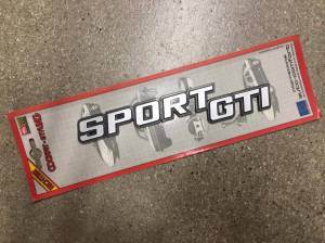 Autotech - SPORT GTI REAR BADGE EMBLEM MK1 MK2 VINTAGE FONT