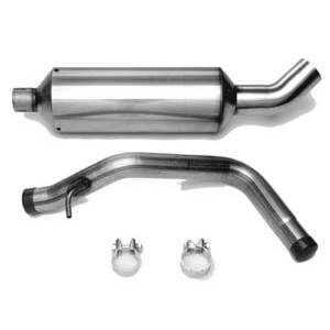 Autotech - Autotech 2.25" Stainless Exhaust midpipe back 2L/TDI MK4 Golf/Beetle turndown tip