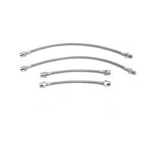 Autotech - Autotech Stainless Braided Brake Lines - 4 line set-Fox Sedan