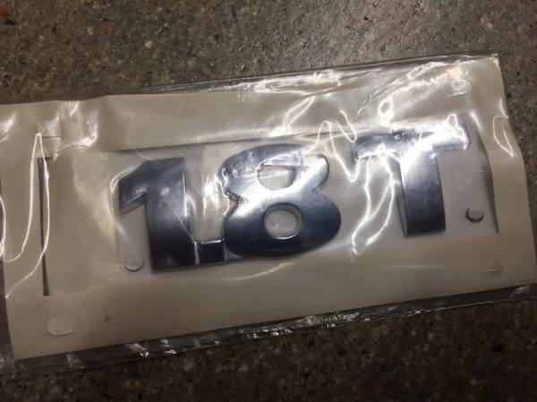 OEM VW 1.8T BADGE EMBLEM EURO CHROME MK4