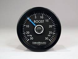 NewSouth Mk6 White R 30inHg - 30 PSI boost gauge