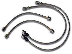 Autotech Stainless Braided Brake Lines - Mk5 Mk6 2.0T & 2.5L (4 line set) MK6 w/ 286mm rear only