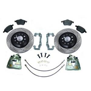 312MM FRONT BRAKE CONVERSION KIT VR6 1992-95 CLUBSPORT ROTORS W/ REMAN CALIPERS/CARRIERS